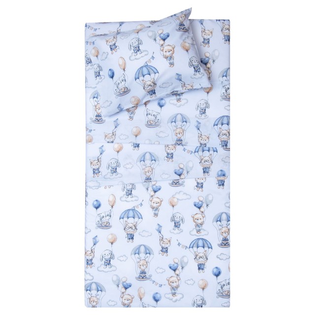 Σετ Σεντόνια Λίκνου 80x100 Όλιβερ  Σιέλ